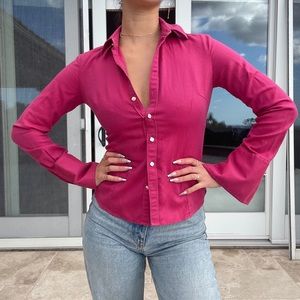 Pink Banana Republic Button down